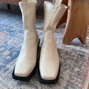 Nasty Gal White Western Boot